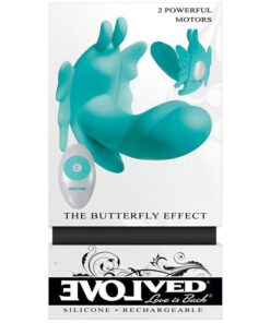 Alternative view of Evolved The Butterfly Effect Rechargeable Dual Stim - Teal