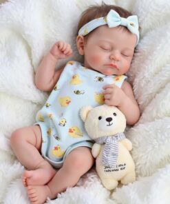 Alternative view of Liors 12"/16" Realistic Silicone Sleeping Baby Little Infant Girl Soft Support Companion