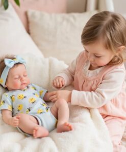 Liors 12"/16" Realistic Silicone Sleeping Baby Little Infant Girl Soft Support Companion