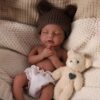 Lucy 12'' Realistic Silicone Sleeping Baby African American Little Infant Boy Gift Of Emotional Presence